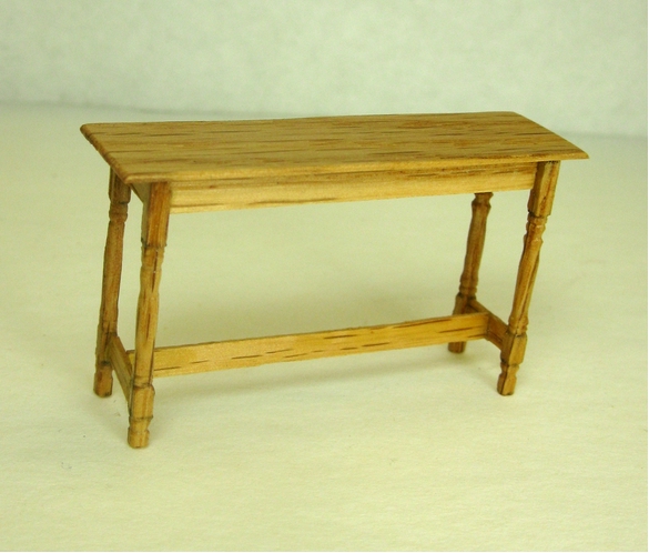 Half Inch Scale Hunt Table, Maple